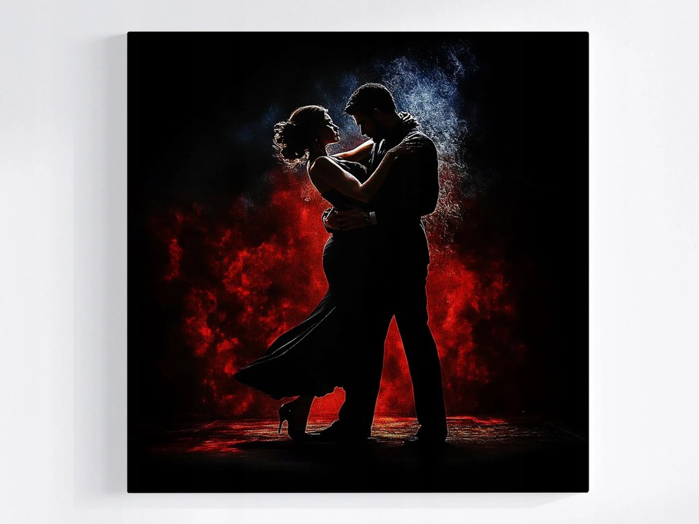 Poszter Művészet Tánc Tangó Figurák Pár Zene 40x40