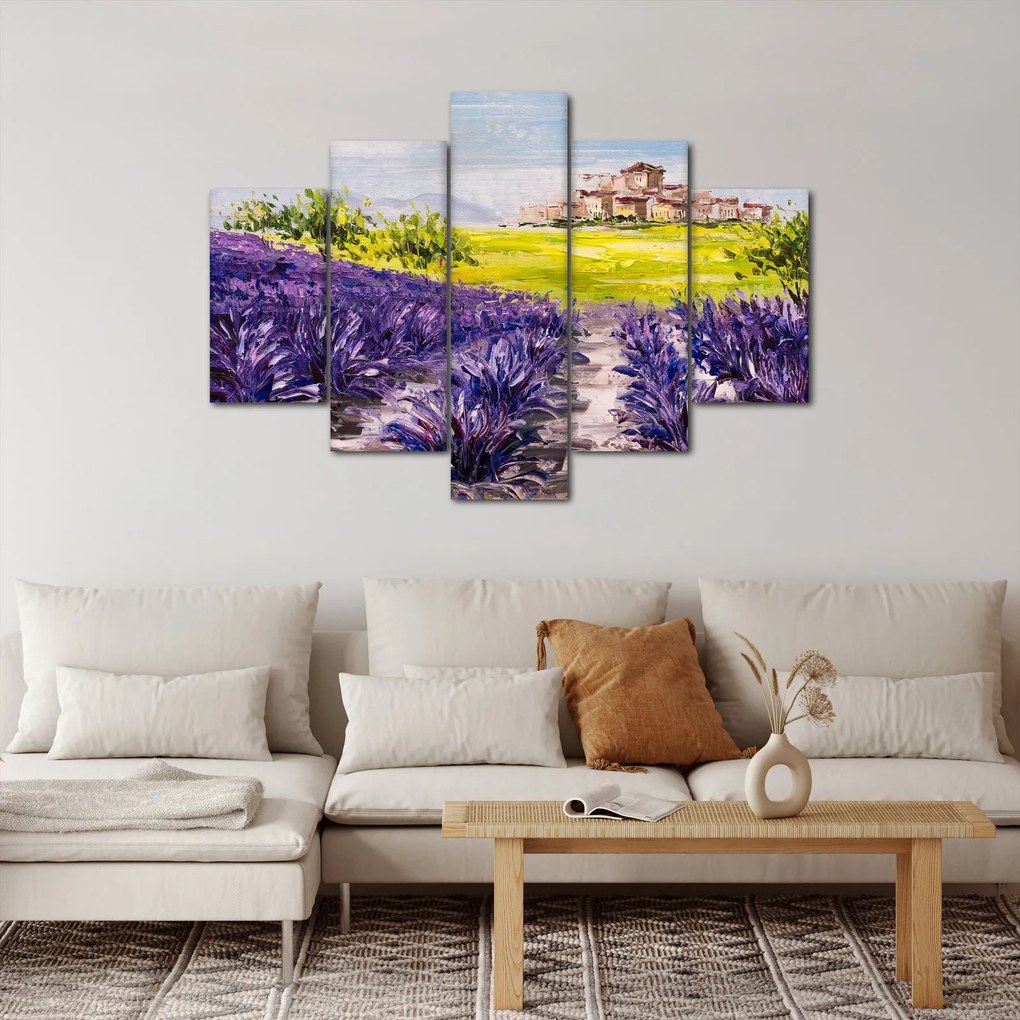 Kép - Provence, franciaország, olajfestmény (150x105 cm)