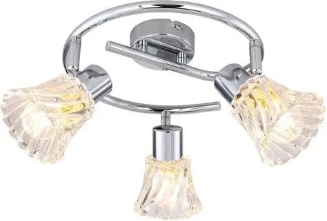 Beltéri karos spotlámpa e14 3x40w króm hestia