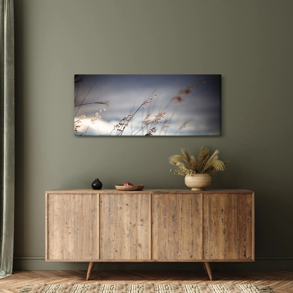 Kép - Rét virágai a tónál (120x50 cm)