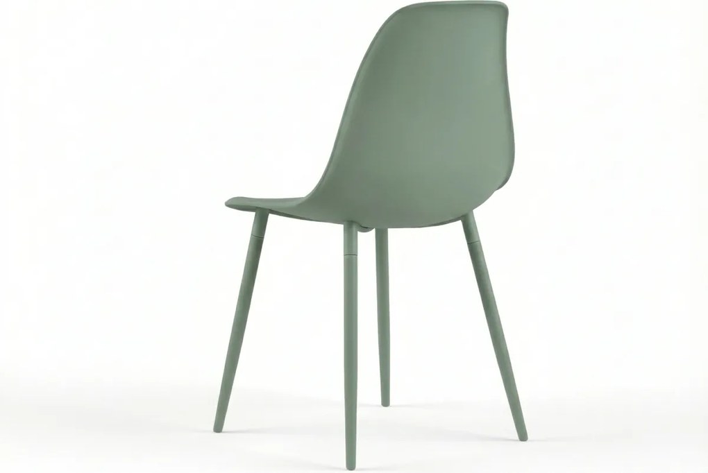Étkezőszék OSAKA műanyag, zsályazöld