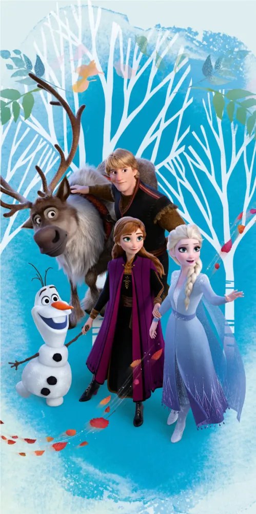 Disney Jégvarázs Blue fürdőlepedő, strand törölköző 70x140cm