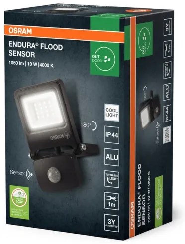Osram - LED reflektor érzékelővel ENDURA LED/10W/230V 4000K IP44