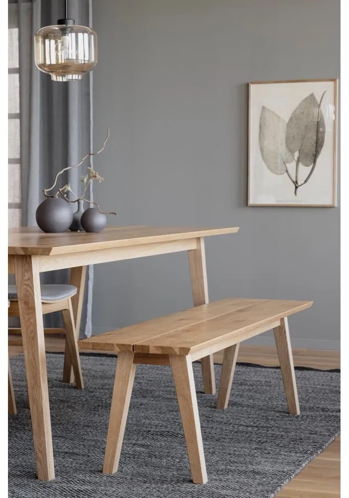 Melfort fa étkezőpad tölgyfa dekorral, 144 x 38 cm - Rowico