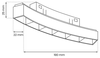 LED Lámpa sínrendszerhez MAGNETIC TRACK LED/6W/48V 4000K fekete