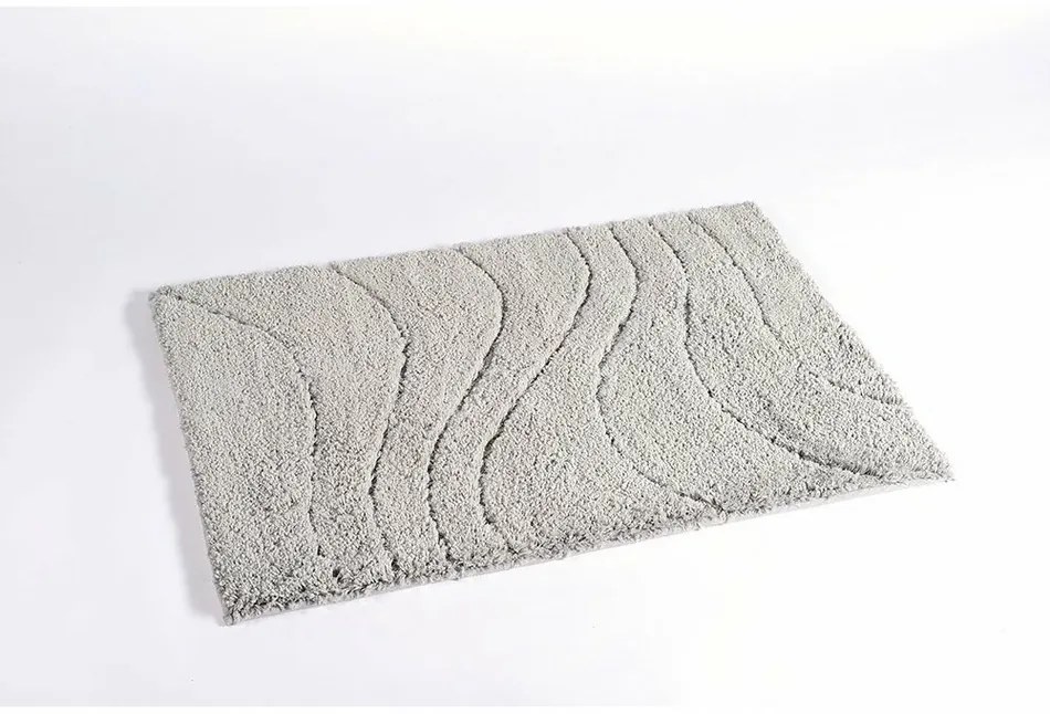 RIDDER 729307 La ola fürdőszoba szőnyegcsúszásgátlóval 60 x 90 cm, szürke