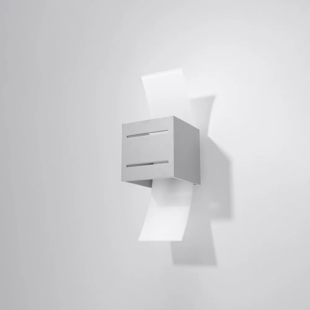 Szürke fali lámpa Carlo – Sollux