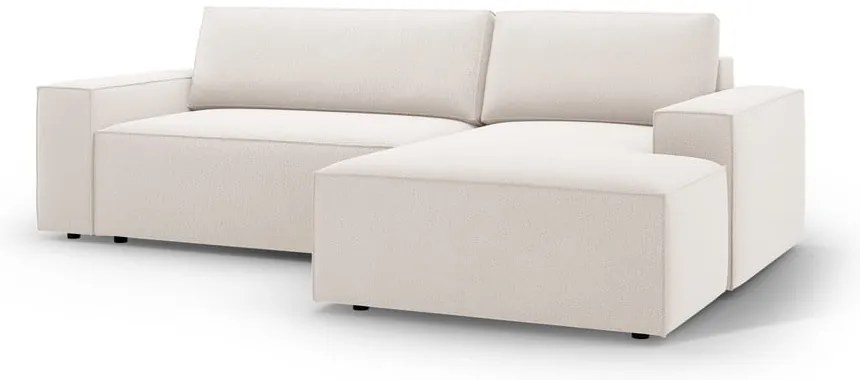 Bézs kinyitható sarokkanapé (jobb oldali) Jodie – Micadoni Home