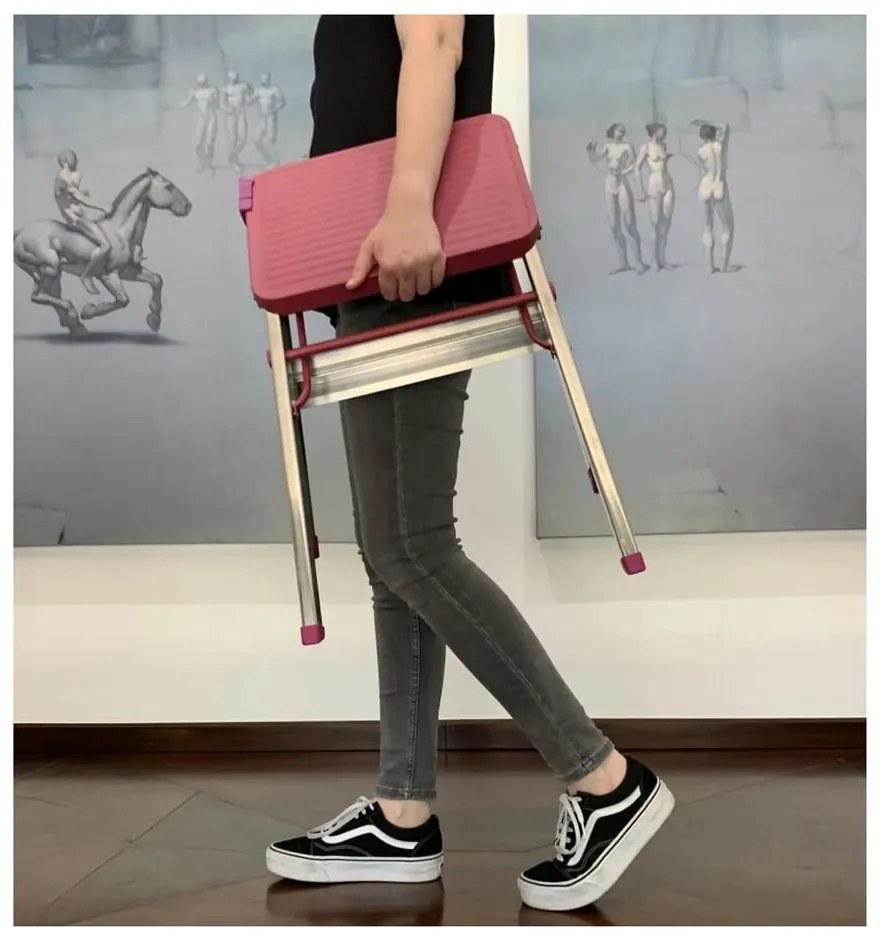 Fém háztartási létra 47 cm M2 ALU Taburete – Rolser