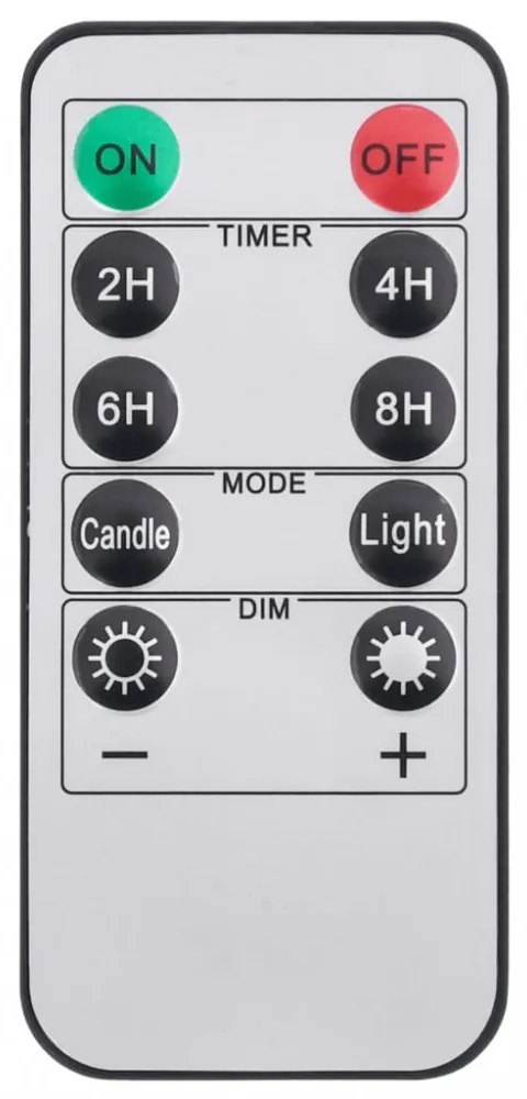 24 db lángmentes meleg fehér LED-es gyertya távirányítóval