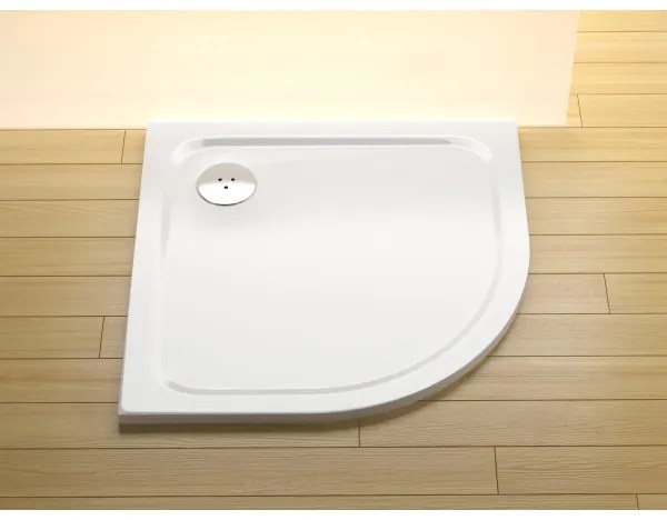 Ravak XA247701010 - ELIPSO negyedkör alakú zuhanytálca 90x90 cm fehér