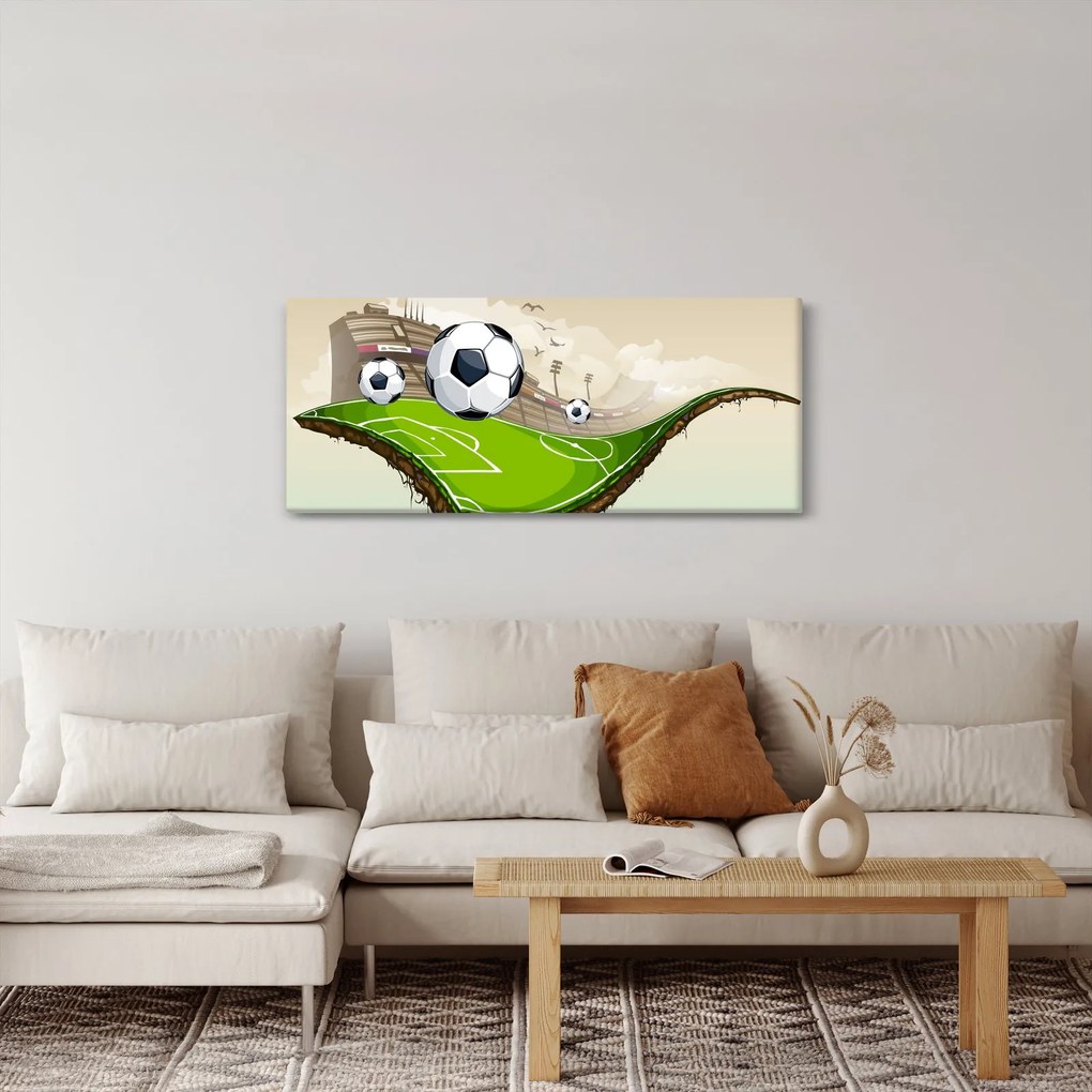 Kép - futballpálya (120x50 cm)