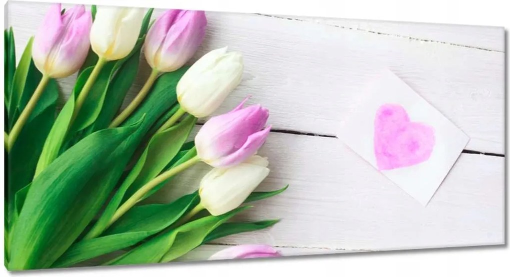 Vászonkép 115x55 Finom tulipánok
