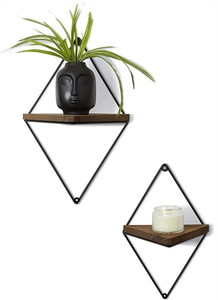 KÉSZLET 2x Fali polc fenyő