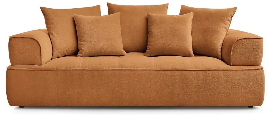 Mustársárga zsenília kanapé 237 cm Whesley – Bobochic Paris