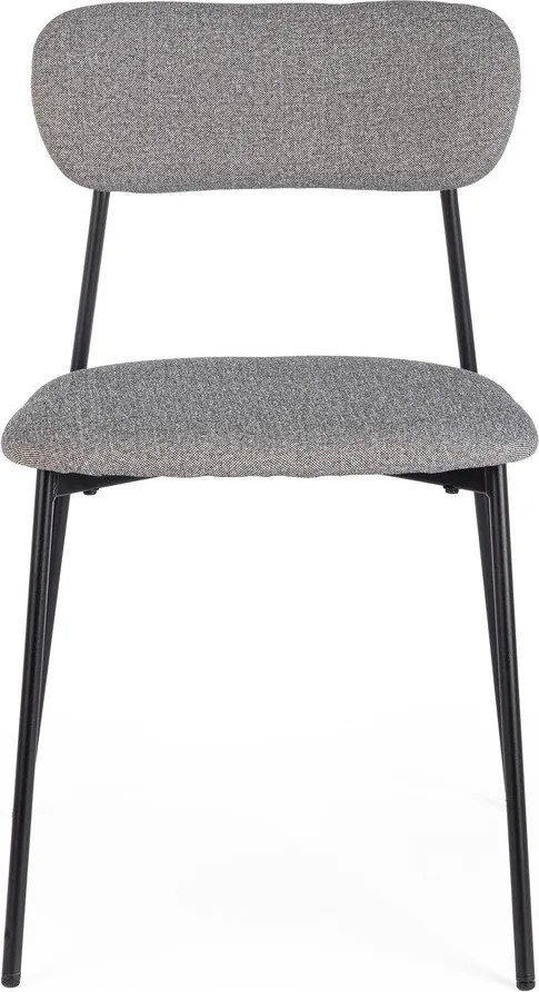 Szürke kárpitozott étkezőszék Inka – Yes Everyday