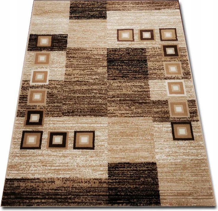 Szőnyeg 200x300 Geometrikus Bézs Modern Szőtt Nappali 2x3 3x2