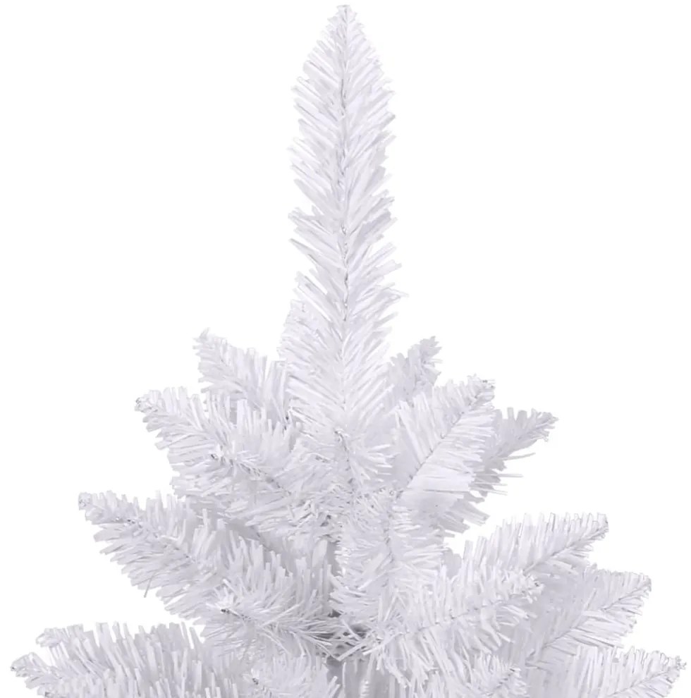 fehér csuklópántos műkarácsonyfa állvánnyal 120 cm