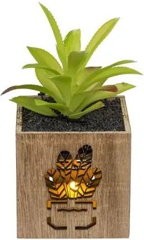 Műnövény kaspóban LED világítással 7,5x15 cm