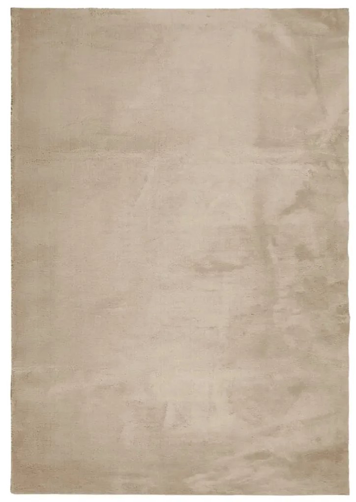 HUARTE homokszínű rövid szálú puha és mosható szőnyeg 120x170cm
