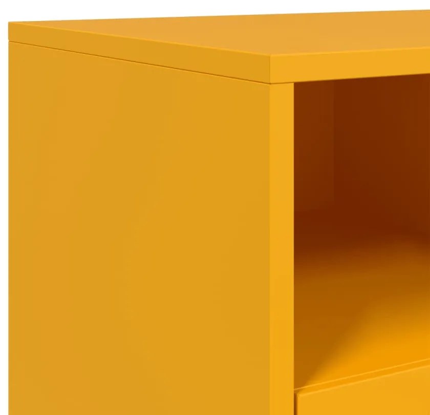mustársárga acél TV-szekrény 100,5 x 39 x 43,5 cm