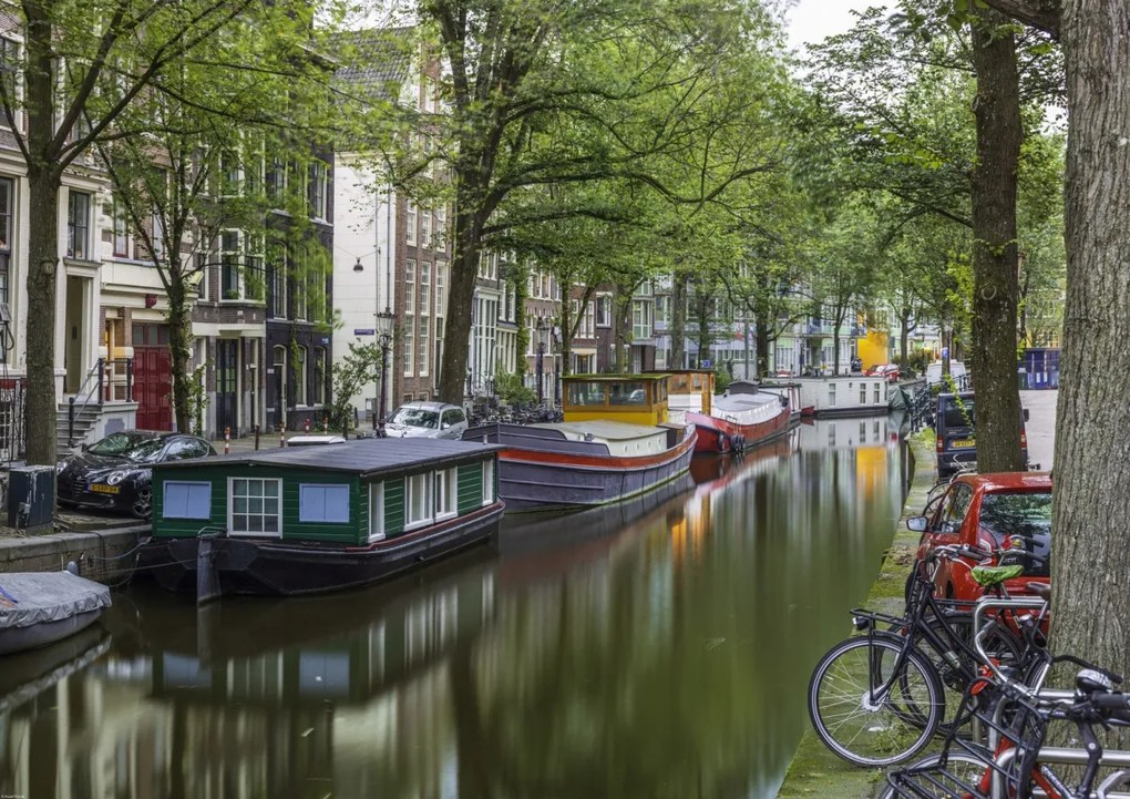 Poszter 84,1x59,4cm Csatorna Amszterdam városon keresztül 5, Assaf Frank