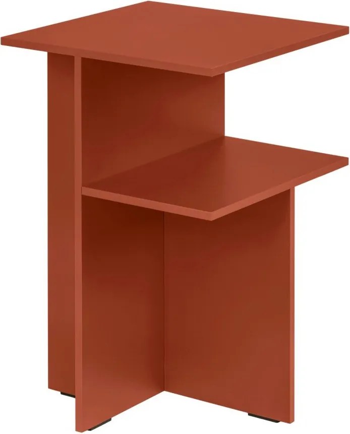 Terrakotta színű éjjeliszekrény Atik – noo.ma