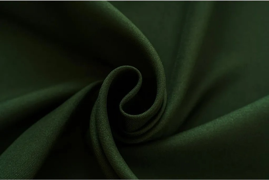 Závěs OXFORD LIGHT 140x270 cm, sötétzöld Felfüggesztés: Hullámos sínszalag