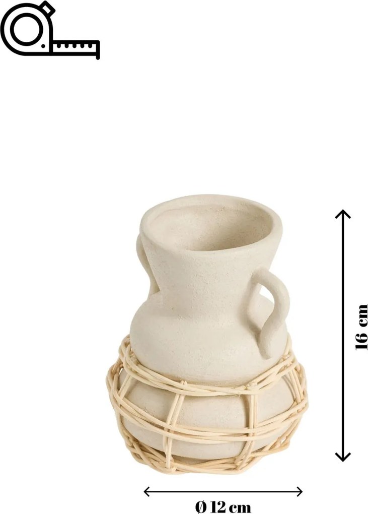 Pot rattan kaspó, 12 cm