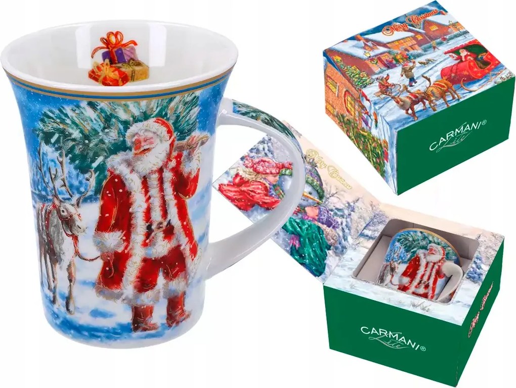 Karácsonyi bögre -Télapó jön ho-ho-ho 280ml