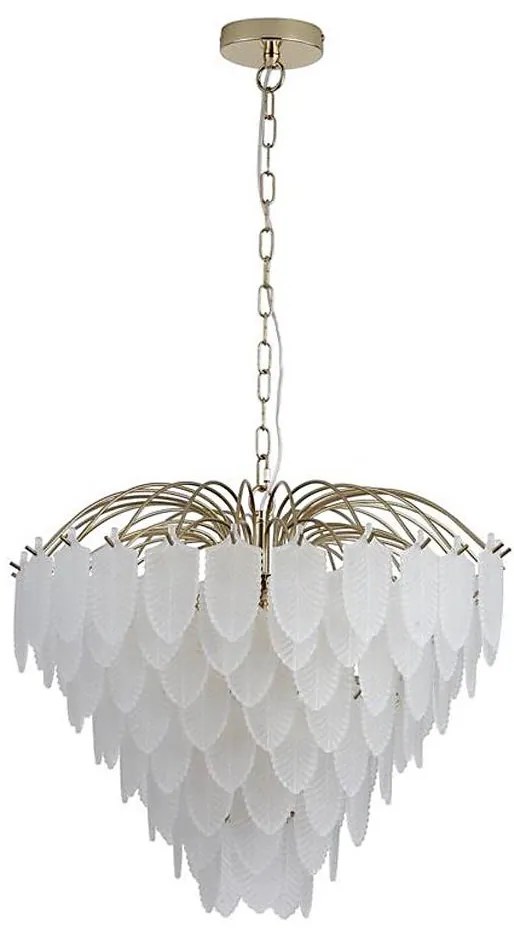 Searchlight 48970-6SB - Láncos csillár FEATHER 6xE14/60W/230V