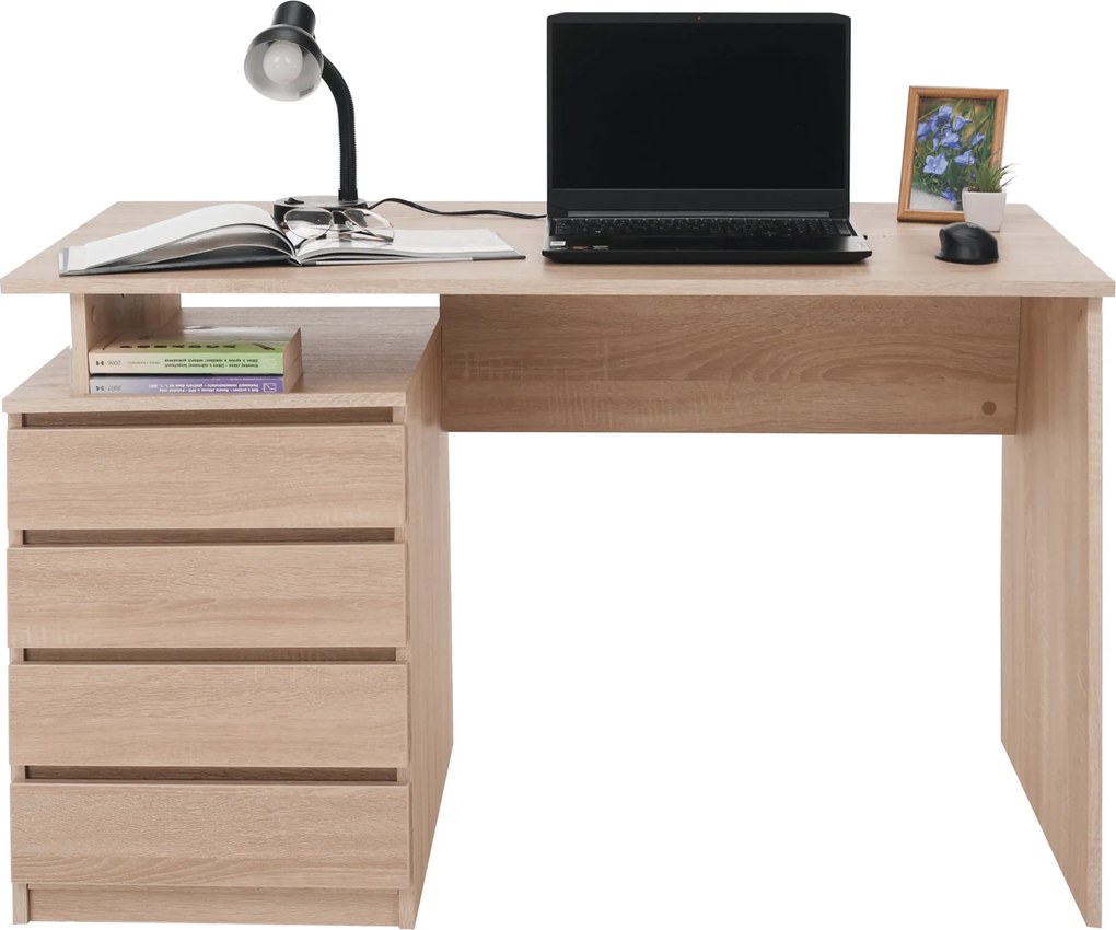 Pc asztal, szonoma tölgy, HANY NEW