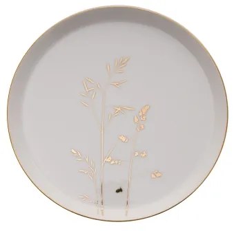 Étkészlet 27 db fehér/arany/porcelán