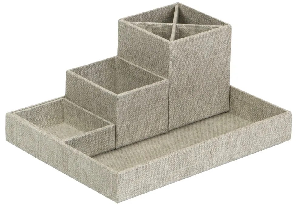 Lena bézs 4 részes asztali rendszerező - Bigso Box of Sweden