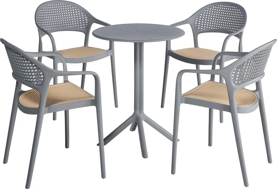 Kerti asztal, szürke, SAILOR