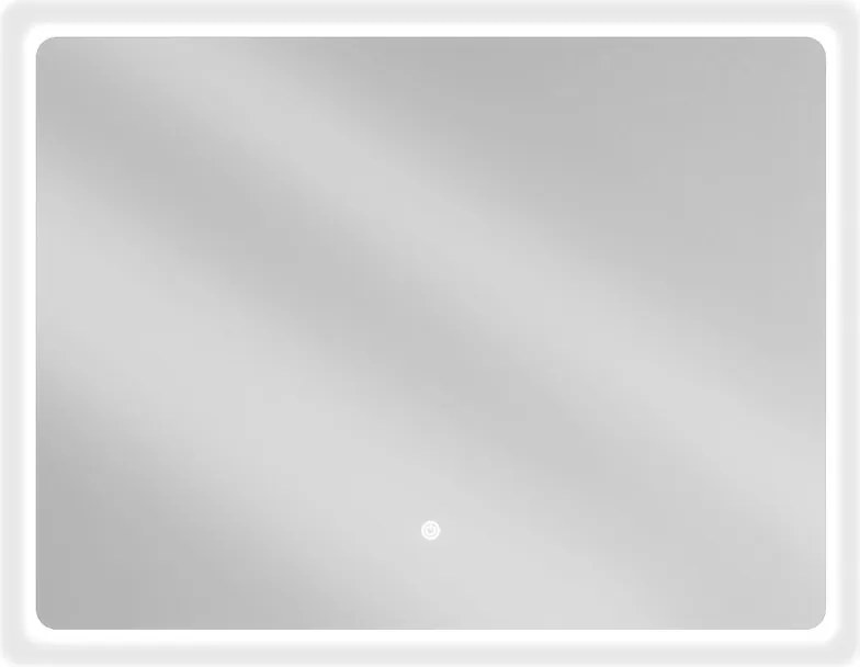 Mexen Sun 80 x 60 cm-es, LED 6000K, páramentesítő fűtött fürdőszobai tükör - 9807-080-060-611-00