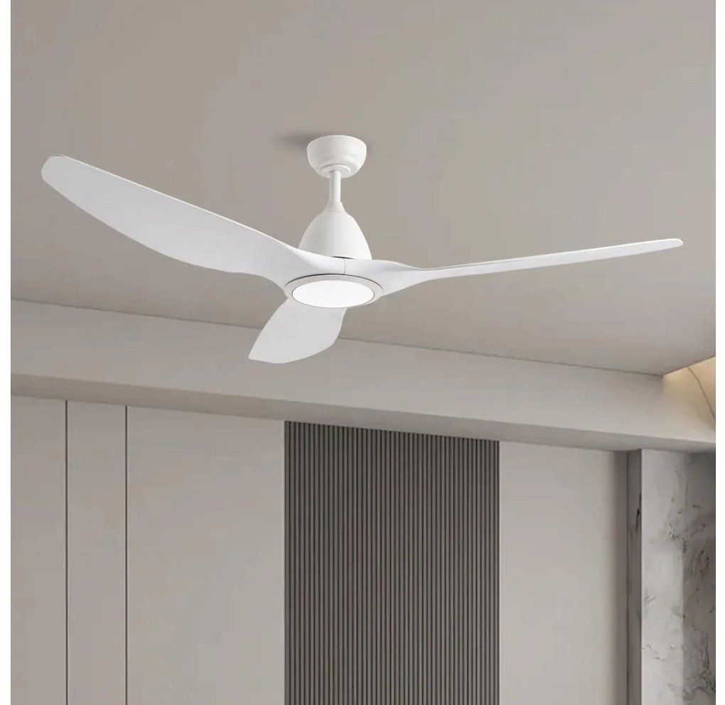 ZEVENTI - LED mennyezeti ventilátor URBINO LED/20W/230V Wi-Fi Tuya fehér + távirányító