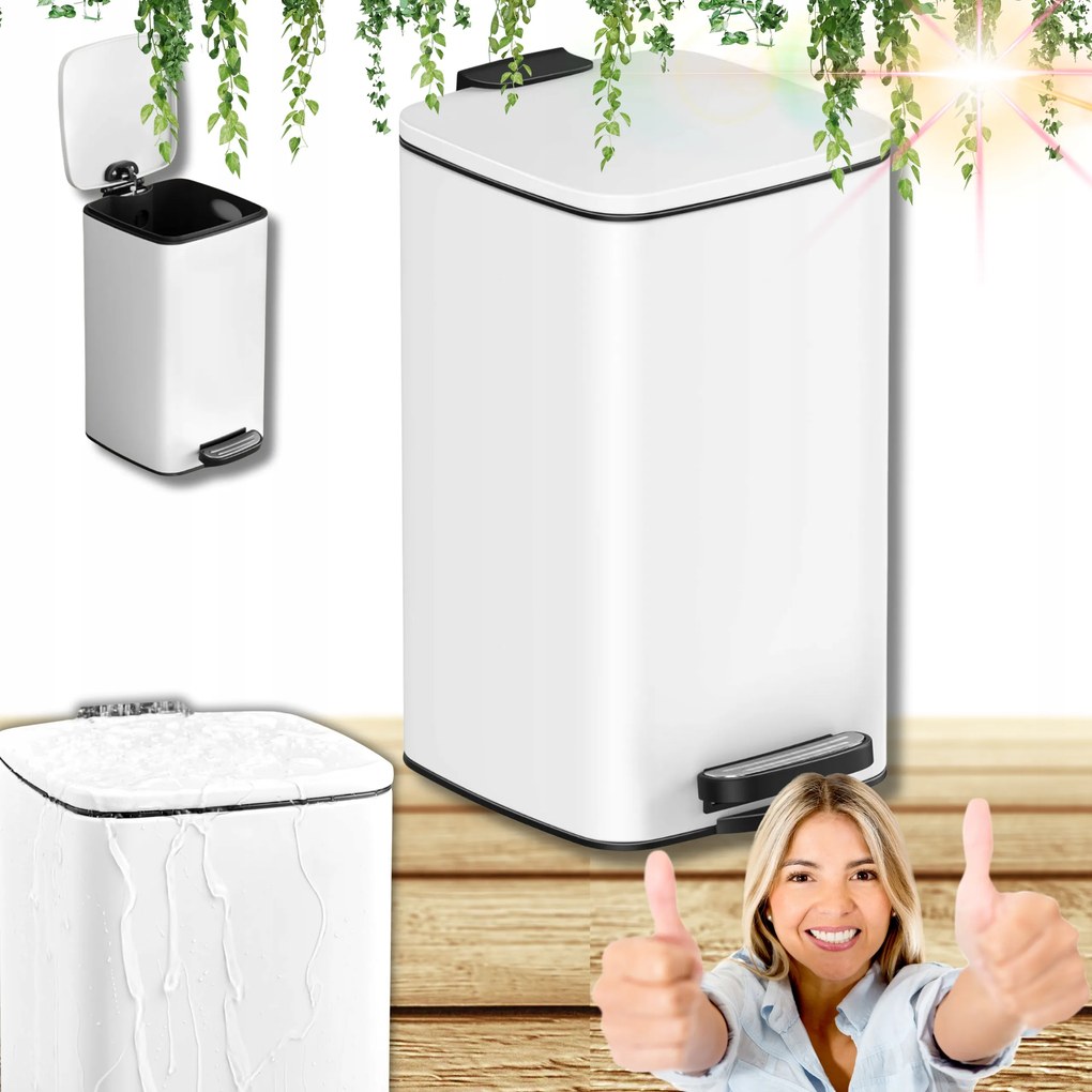 Kosár Hulladékgyűjtő Fürdőszobai Konyhai Hulladékgyűjtő Pedállal!