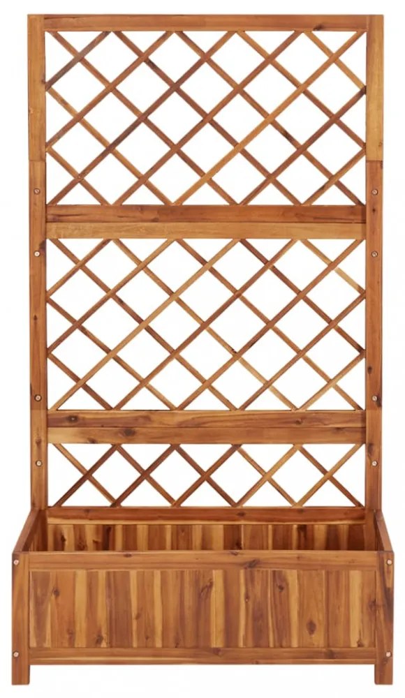 tömör akácfa magaságyás ráccsal 85 x 38 x 150 cm