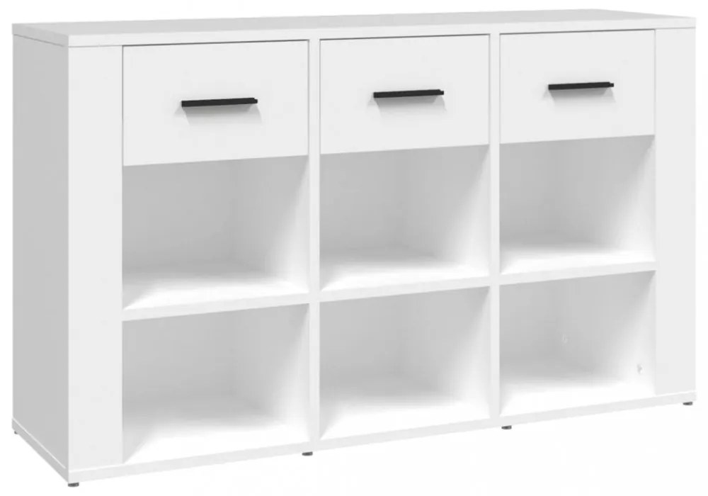 fehér szerelt fa tálalószekrény 100x30x59,5 cm