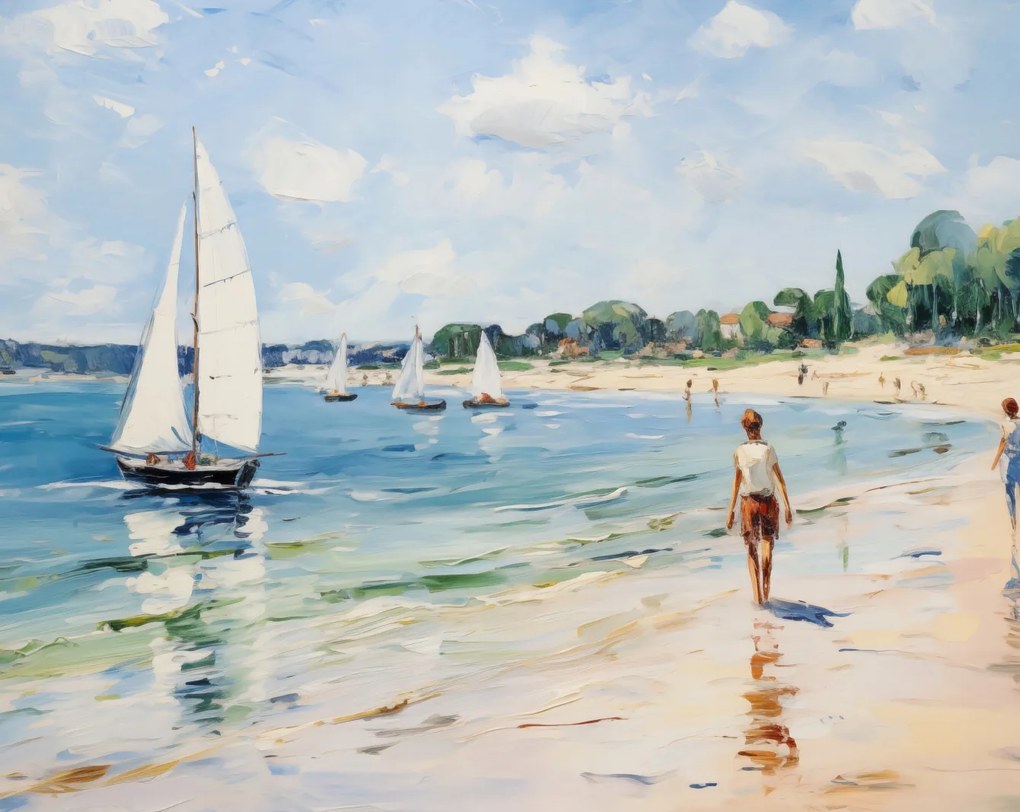 Poszter 76x60,5cm Élet a parton