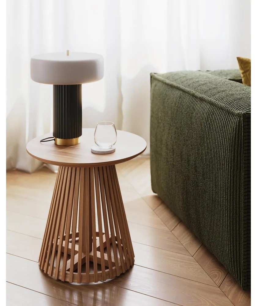 Irune teakfa tárolóasztal, ø 50 cm - Kave Home