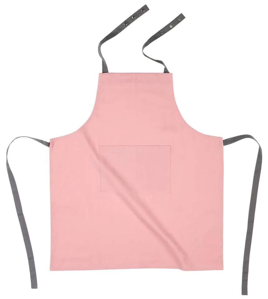 Világos rózsaszín pamut konyhai kötény - Tiseco Home Studio