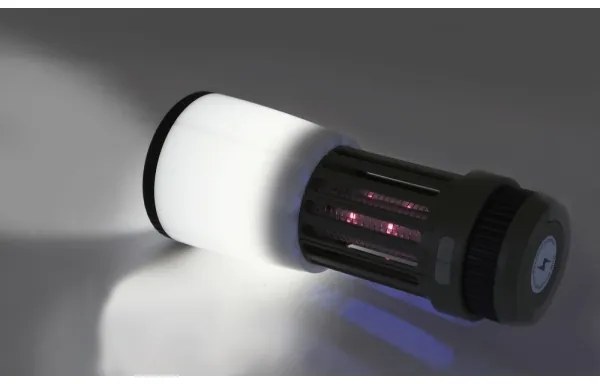 LED Hordozható újratölthető lámpa rovarcsapdával LED/2W/1800mAh/3xAAA IPX4 zöld