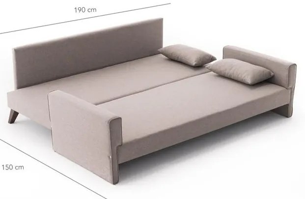 3 személyes kanapéágy Bella Sofa  - Krém