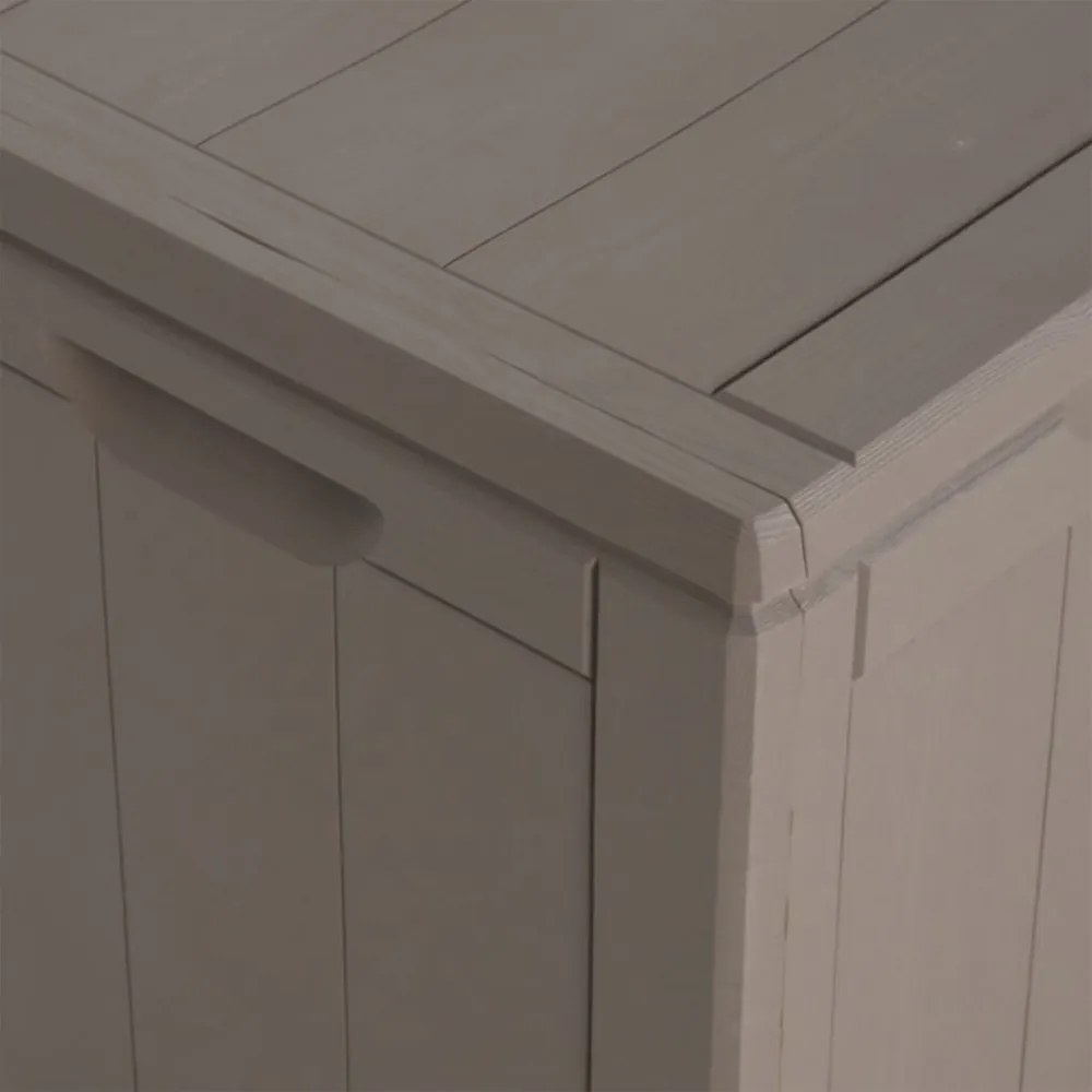 barna PP fa hatású kerti tárolóláda 180 L