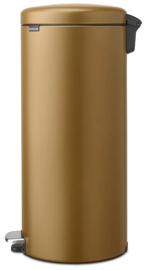 Sárgaréz színű acél pedálos szemetes 30 l NewIcon – Brabantia