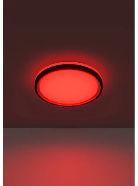 Eglo 300684-LED RGBW Dimmelhető mennyezeti lámpatest MALERAMARA-Z LED/14W/230V fekete/arany+távirányító