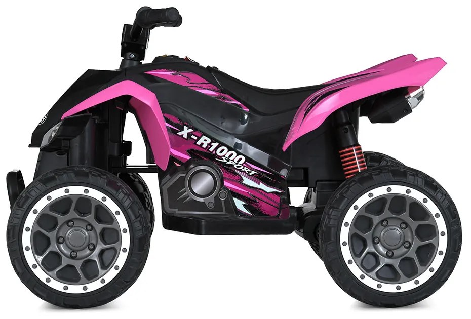 Elektromos quad gyerekeknek, 12V, rózsaszín