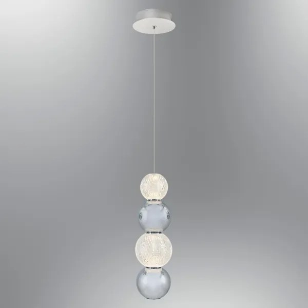 CREMONA LED zsinóros csillár, 7W/230V, 3000K, matt króm